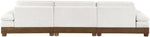Turin - Chenille Fabric Upholstered Modular Sectional - Cream
