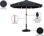 Amalfi - Patio Umbrella - Black Base / Light Brown Pole
