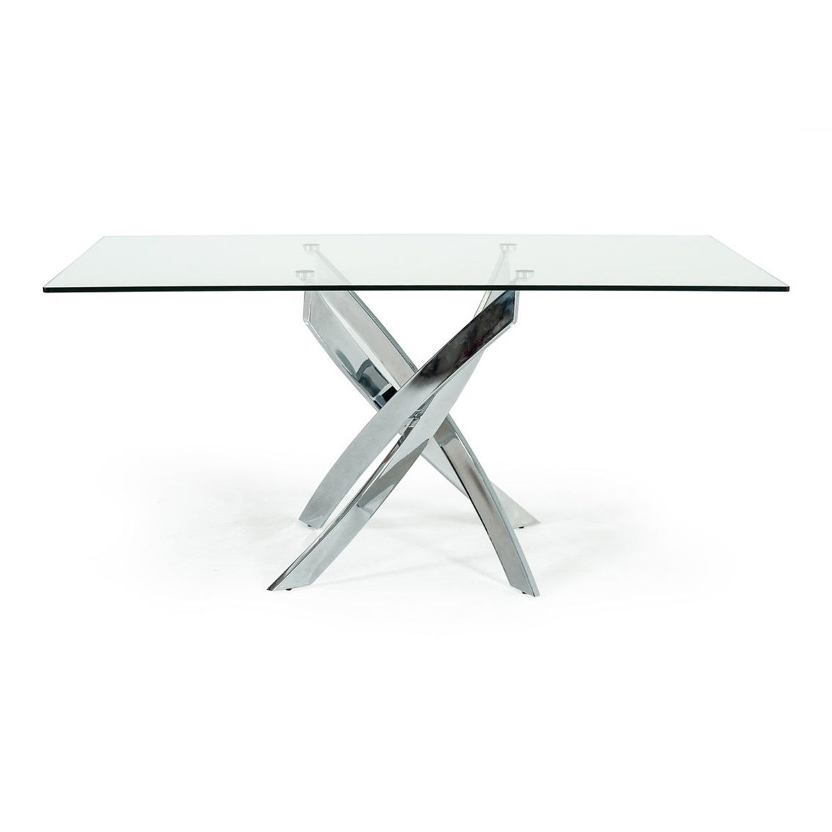 Pyrite Modern Rectangular Glass Dining Table by VIG Furniture - View 1