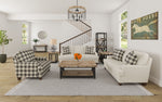 Moxy - Fabric Chair, Straight Track Arms