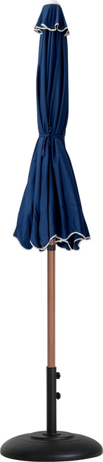 Amalfi - Patio Umbrella - Black Base / Light Brown Pole