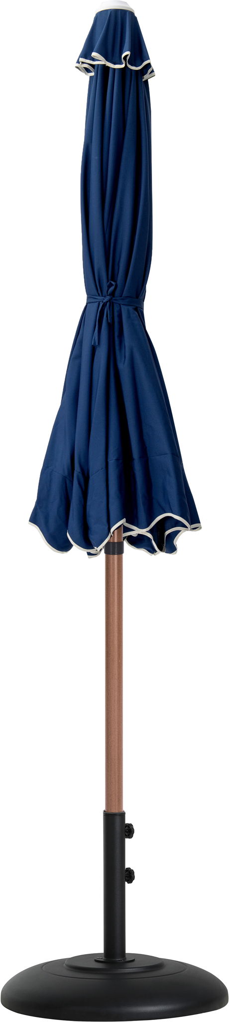 Amalfi - Patio Umbrella - Black Base / Light Brown Pole