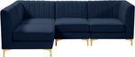Alina - 4 Piece Modular L-Shaped Sectional