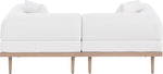 Laguna - 2 Piece Resilient Water Resistant Fabric 71" Upholstered Outdoor Patio Modular Loveseat