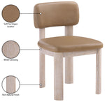 Paloma - Vegan Leather Upholstered Dining Chair (Set of 2) - Tan / Rich Natural