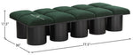 Pavilion - 10 Piece Modular Bench With Black Base