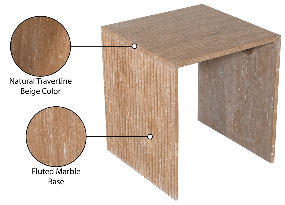 Pienza - Travertine Table