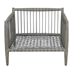 Borneo - Outdoor Lounge Chair - White / Dark Gray