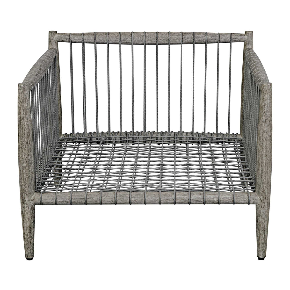 Borneo - Outdoor Lounge Chair - White / Dark Gray