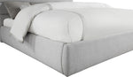 Adam - Linen Fabric Bed With 89" Headboard