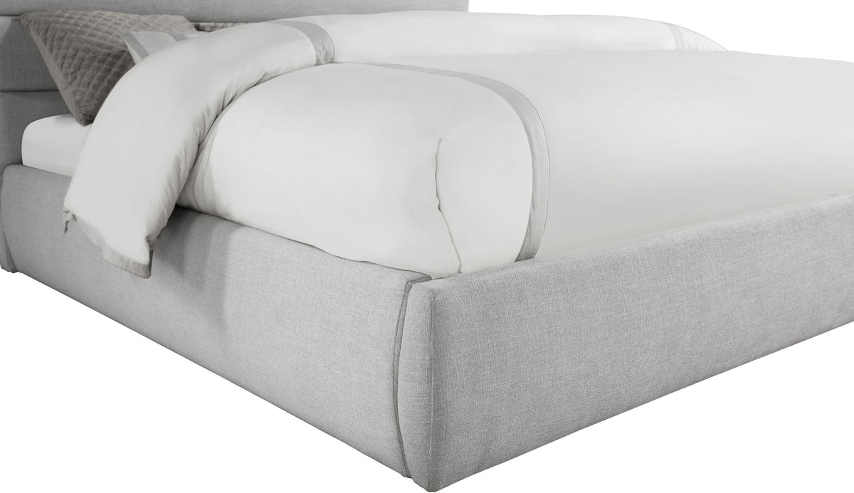 Adam - Linen Fabric Bed With 89" Headboard