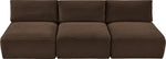 Shaggy - 3 Seat Modular Armless Sofa
