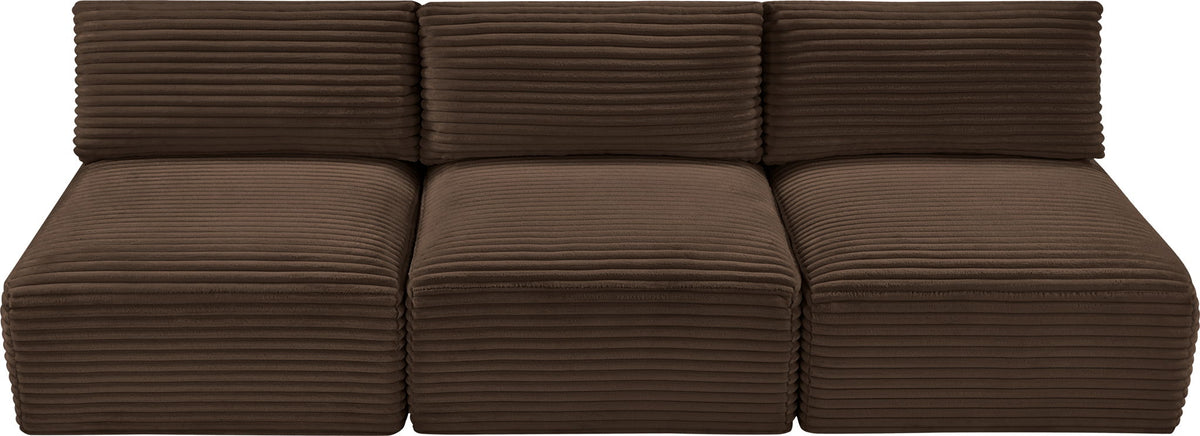 Shaggy - 3 Seat Modular Armless Sofa
