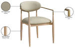 Riccio - Dining Arm Chair (Set of 2) - Natural And Gold Frame