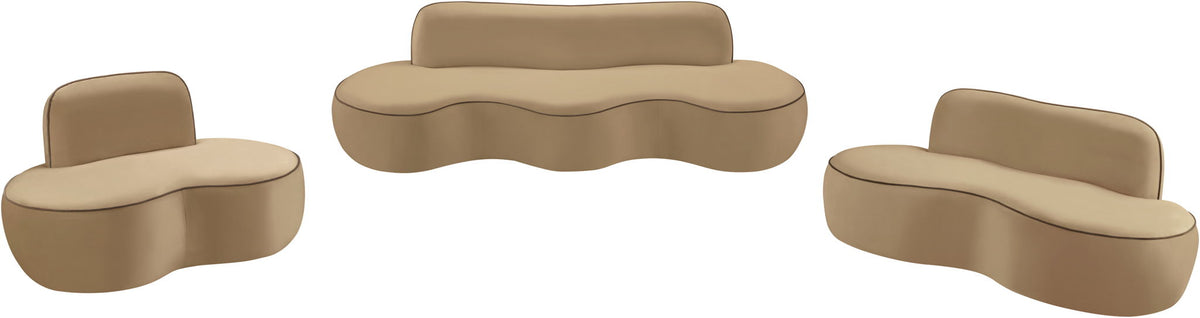 Swerve - Velvet 101" Upholstered Sofa