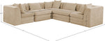 Stellar - 5 Piece Upholstered Modular Sectional