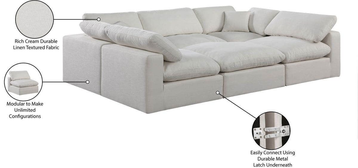 Comfy - 6 Piece Linen Sectional