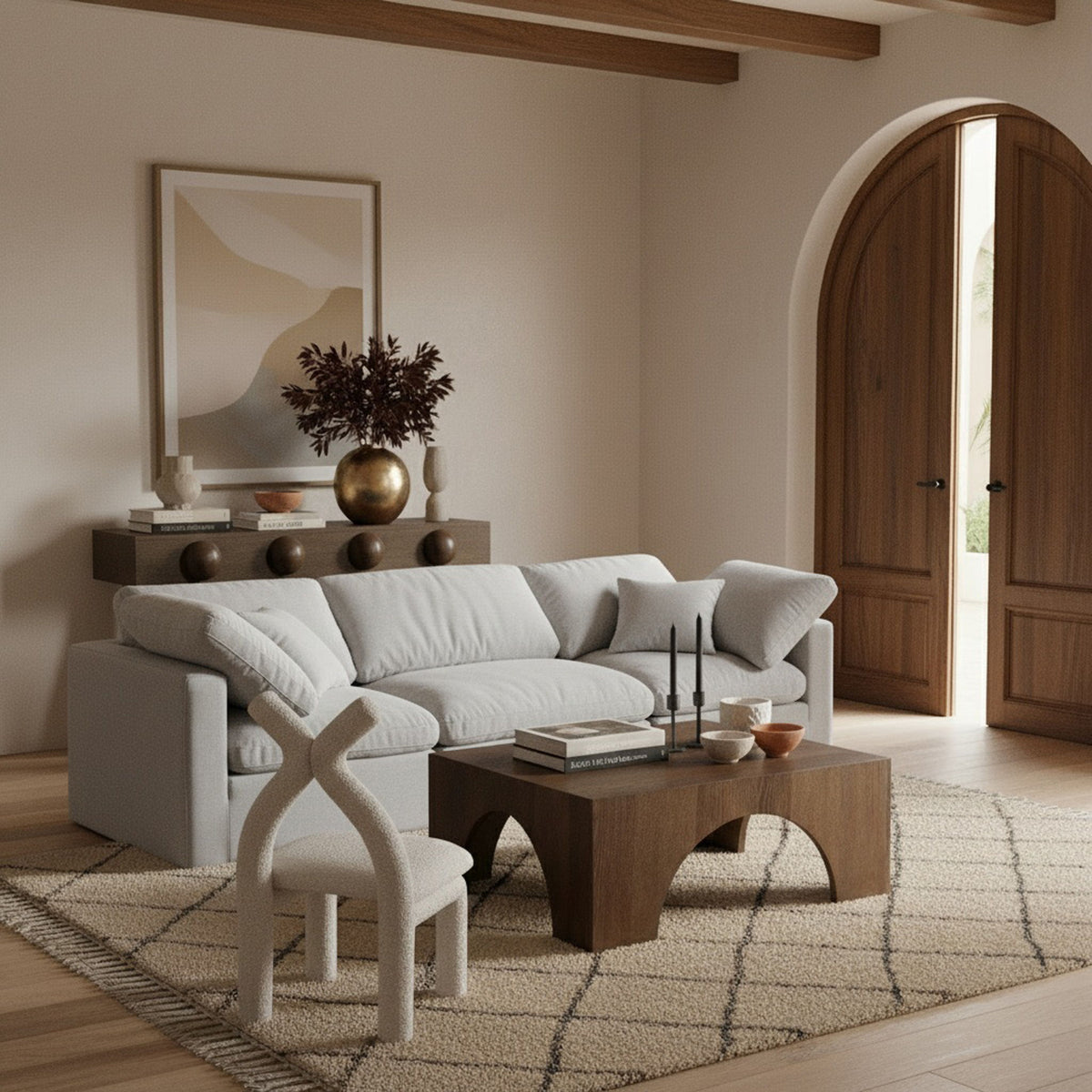 Indulge - Linen 3 Seat Modular Sofa