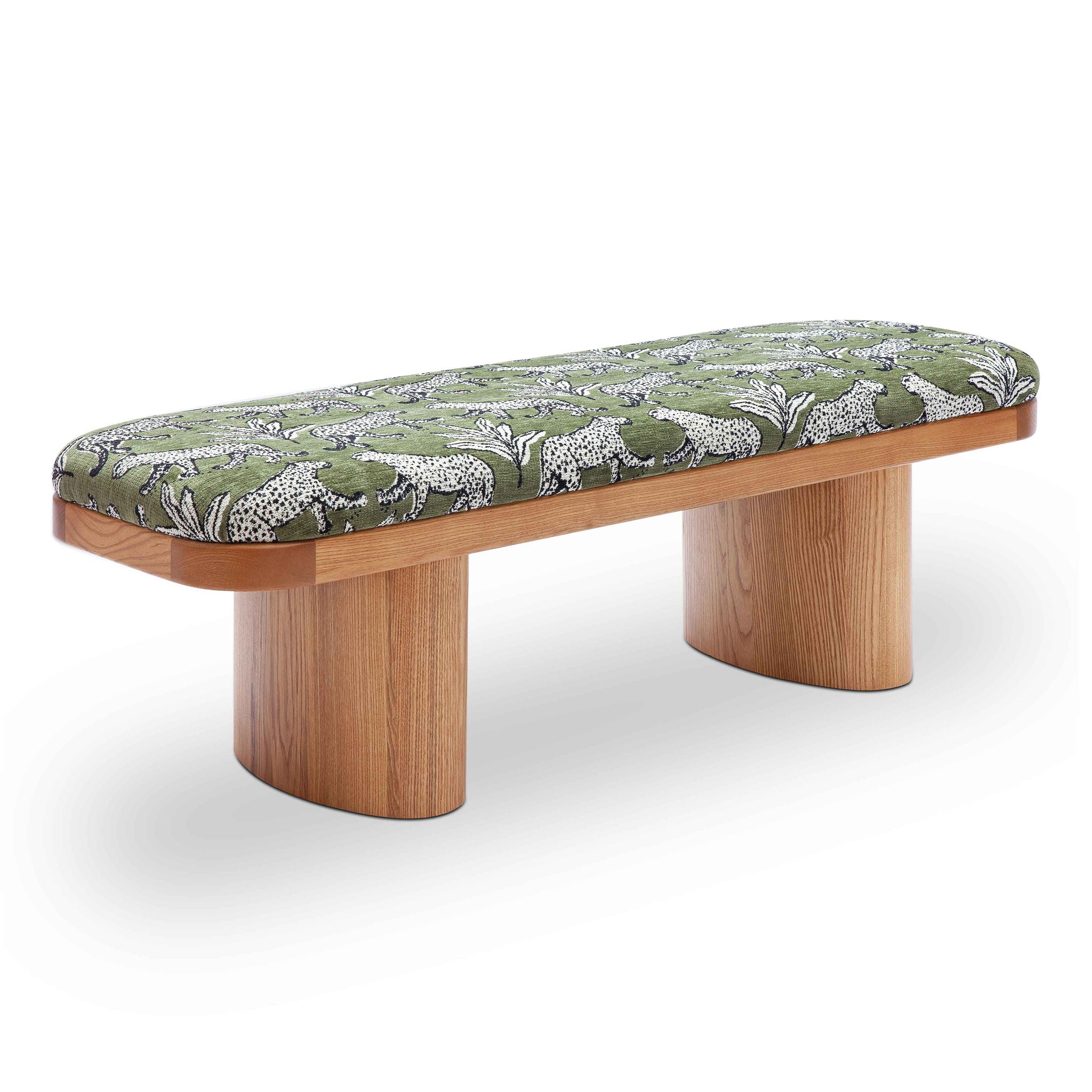 Ollie -  Leopard Jacquard Bench