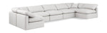 Indulge - Faux Leather 7 Piece Modular U-Shaped Sectional