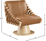 Millwin - Swivel Accent Chair With Natural Base