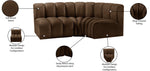 Arc - Velvet 3 Piece Sofa