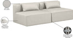 Cube - Modular 2 Seat Armless Sofa