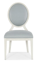 Serenity - Martinique Side Chair (Set of 2) - White / Pearl Silver