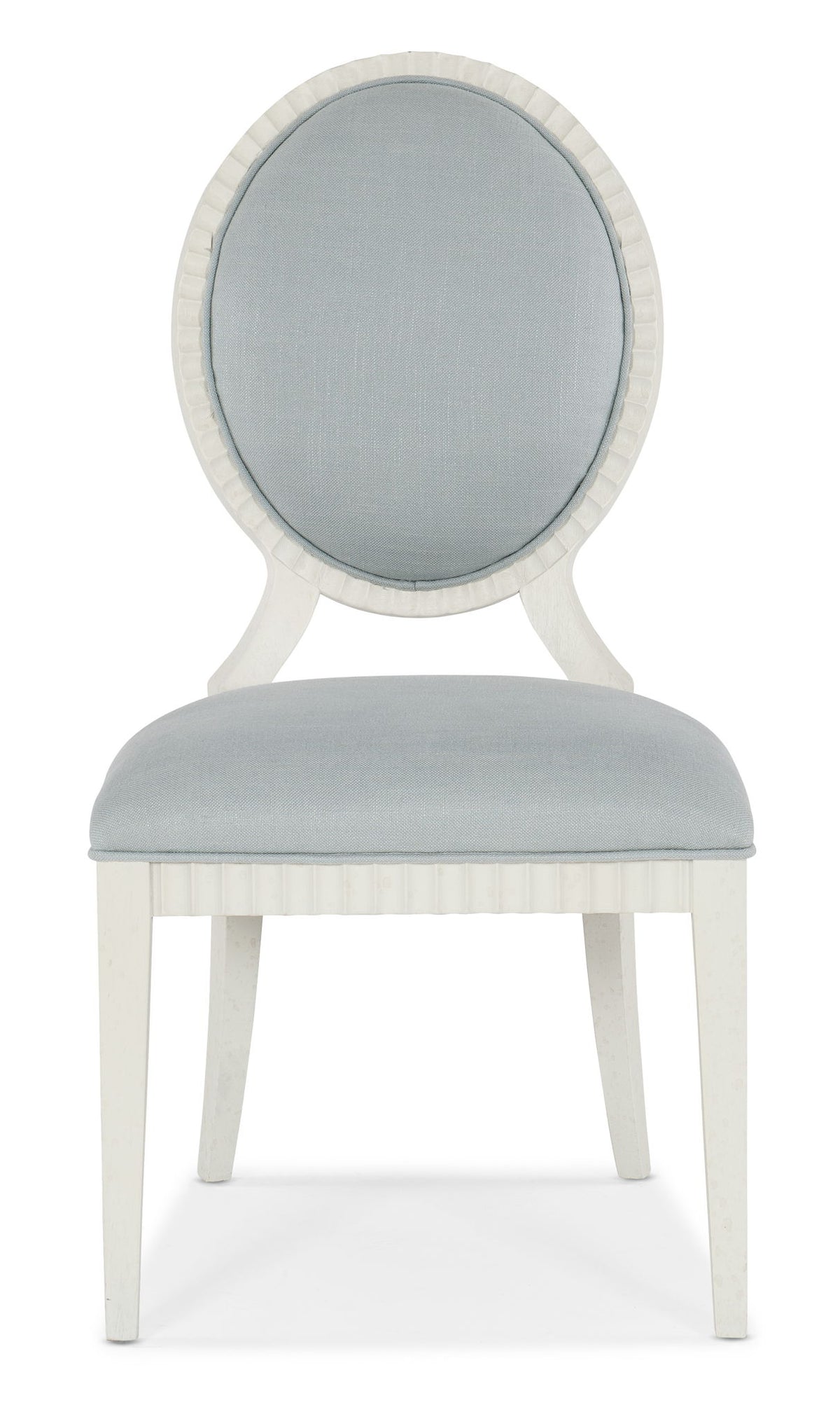 Serenity - Martinique Side Chair (Set of 2) - White / Pearl Silver