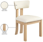 Lavrin - Vegan Leather Dining Side Chair (Set of 2) - Natural Base