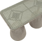 Seacrest - Tempered Glass Top And Wicker Outdoor Patio Bar Height Table