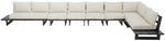 Maldives - 7 Piece Water Resistant Outdoor Patio Modular Sectional With Gray Base
