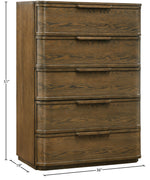 Tiberio - Oak Veneer And Solid Wood Chest