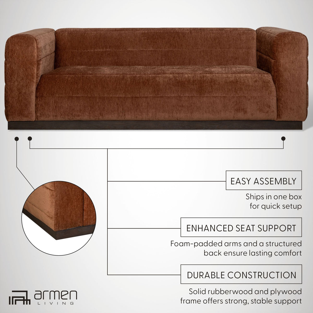 Brea - 3-Seater Sofa