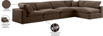 Comfy - 5 Piece Velvet Modular Sectional
