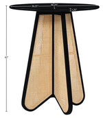 Butterfly - Solid Wood And Natural Cane Table