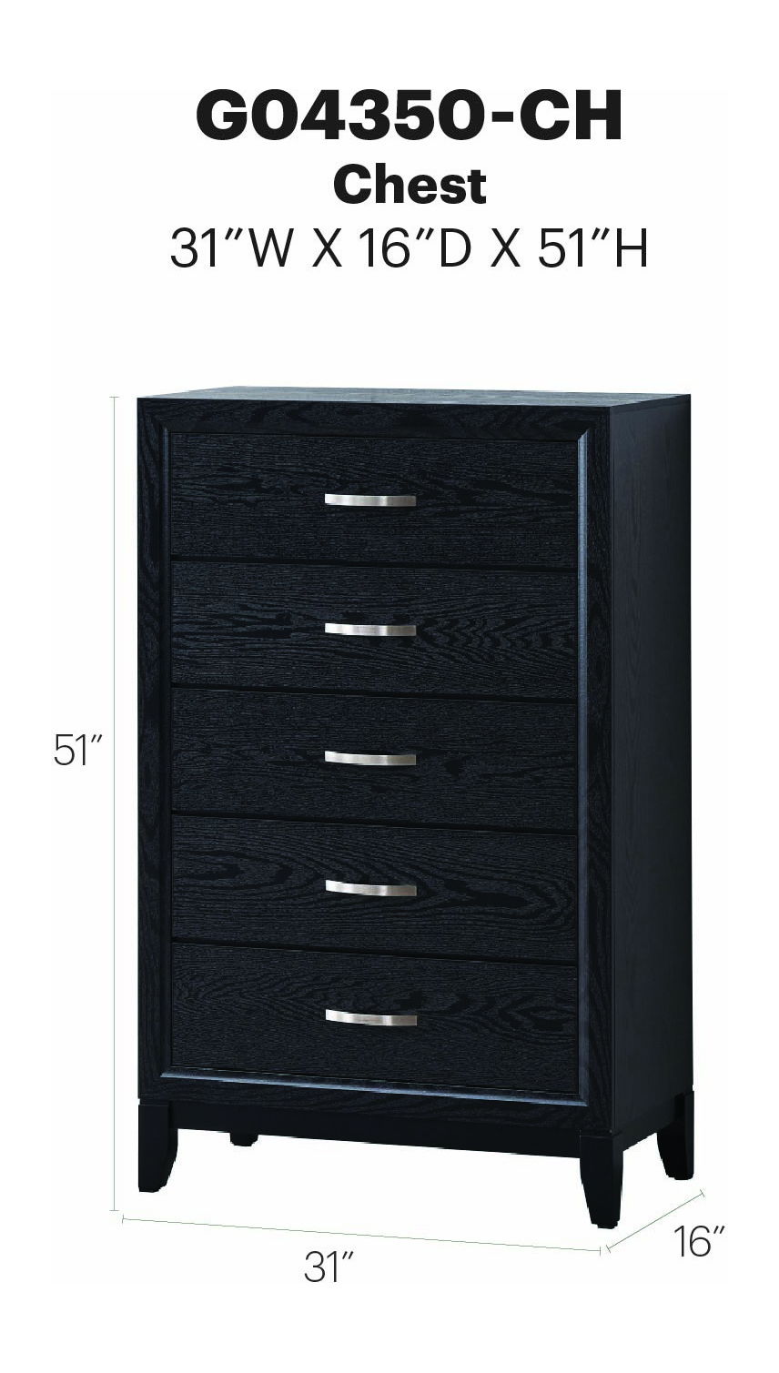 Glory Furniture - Glasgow - Chest