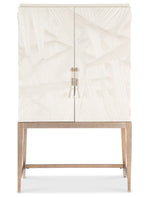 Melange - Dream Weaver Bar Cabinet - White / Light Brown
