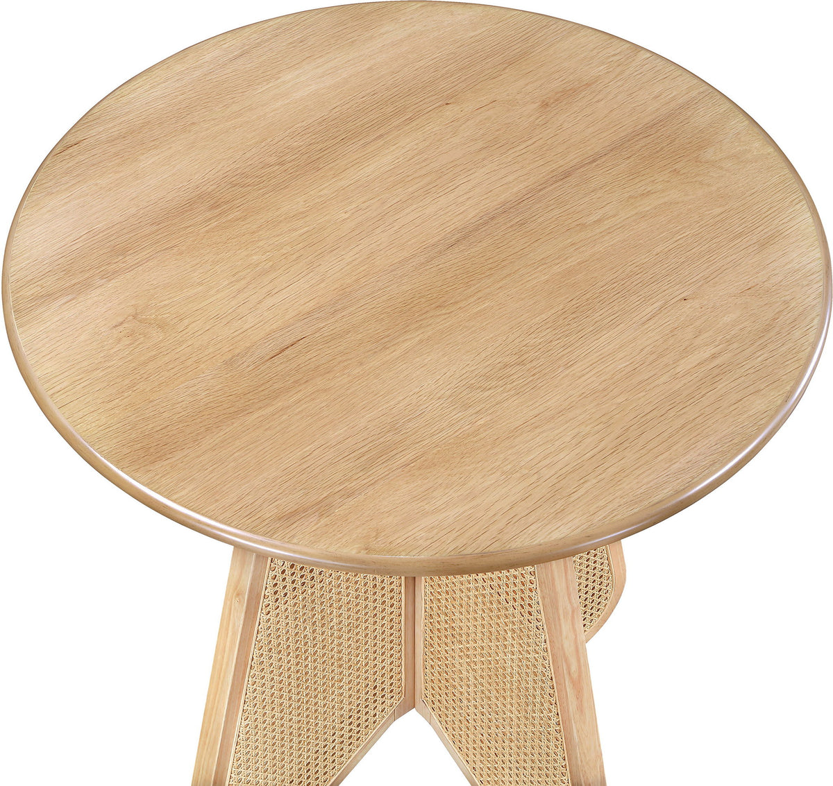 Butterfly - Solid Wood And Natural Cane Table With Natural Top