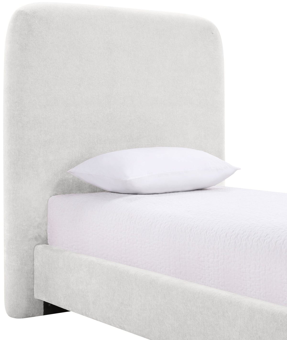 Fira - Chenille Fabric Upholstered Bed