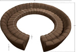 Infinity - 12 Piece Velvet Modular Sectional