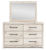 Lawroy - Dresser And Mirror - Light Natural