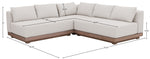 Solace - Olefin Performance Fabric 3 Piece Outdoor Patio Modular Sectional (2 Loveseats & Corner Chair)