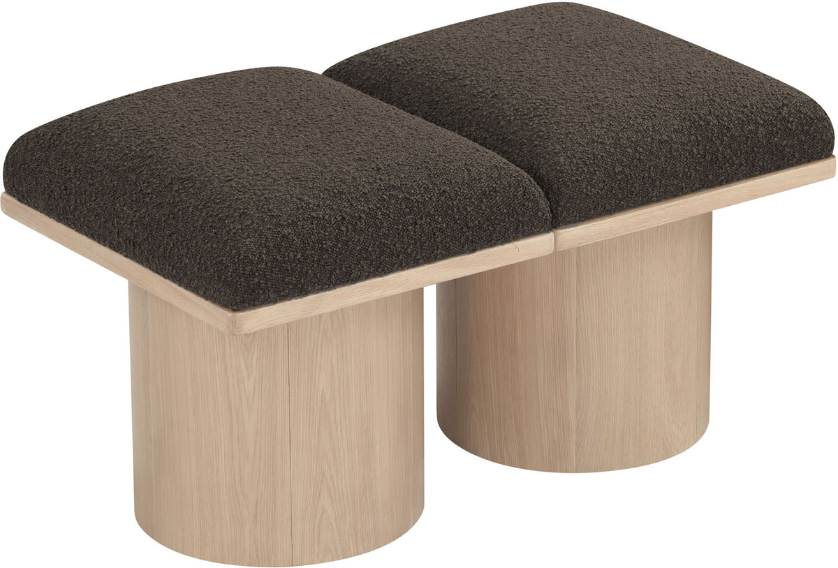 Pavilion - 2 Piece Modular Bench With Natural Base