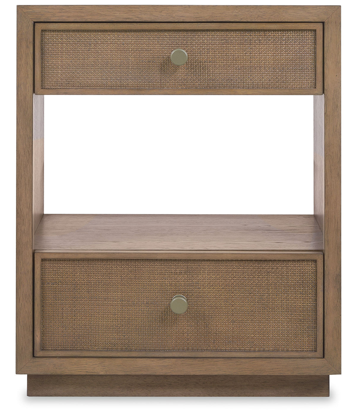 Sonnet - Two-Drawer Nightstand - Dark Gray / Light Brown