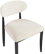 Riccio - Fabric Dining Side Chair (Set of 2) - Black Frame
