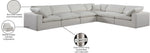 Comfy - 6 Piece Linen Modular Corner Sectional