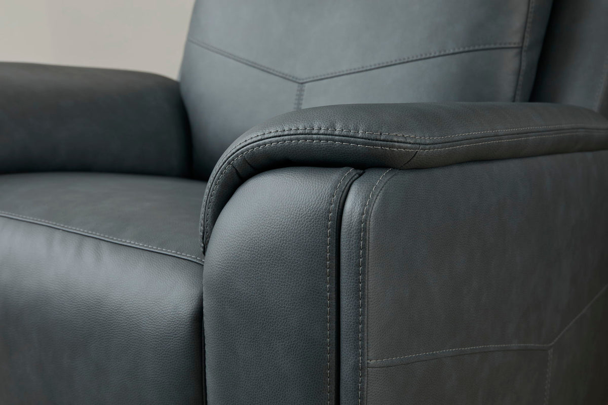 Vernon - Power Swivel Gliding Recliner With Power Headrest, Lumbar, Heat & Massage