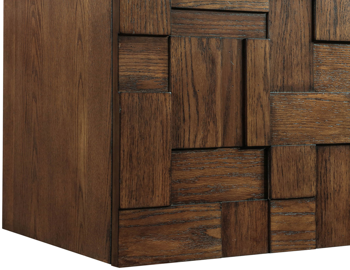 Leonardo - Engineered Stone And Solid Wood 24" Wall Mounted Bathroom Vanity