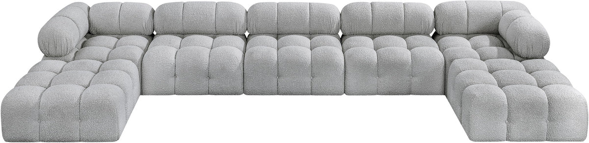 Ames - 7 Piece Fabric Modular U-Shaped Sectional